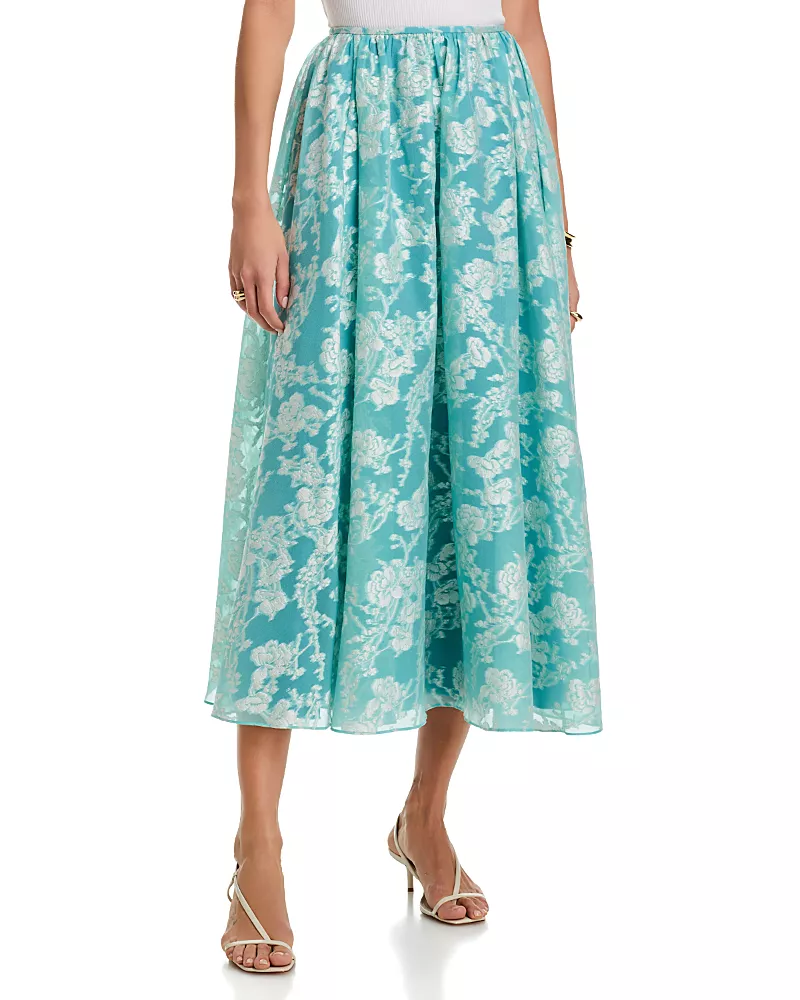 Cinq a Sept Organza Jacquard Ruth Skirt