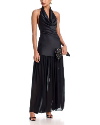 bloomingdale's black formal dresses Womens Black Maxi Dress