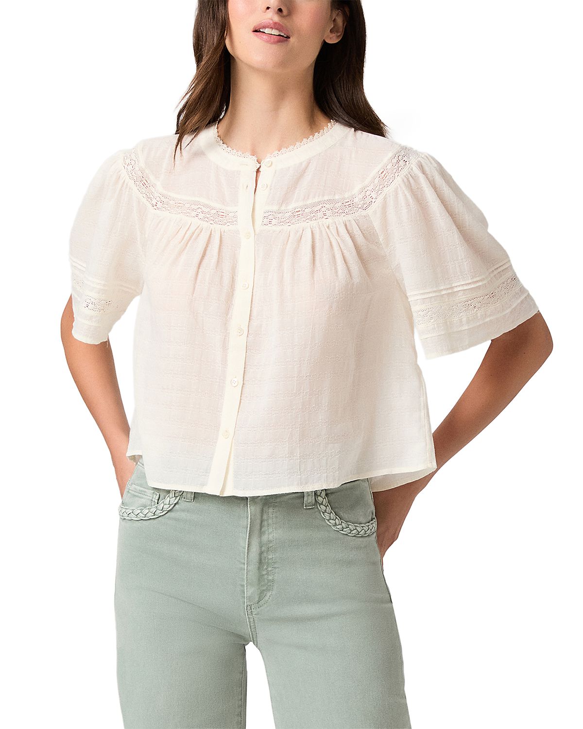 Paige Pasadena Button Front Blouse