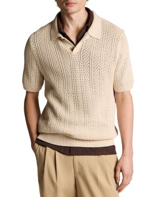 Seed Stitch Rib Short Sleeve Polo