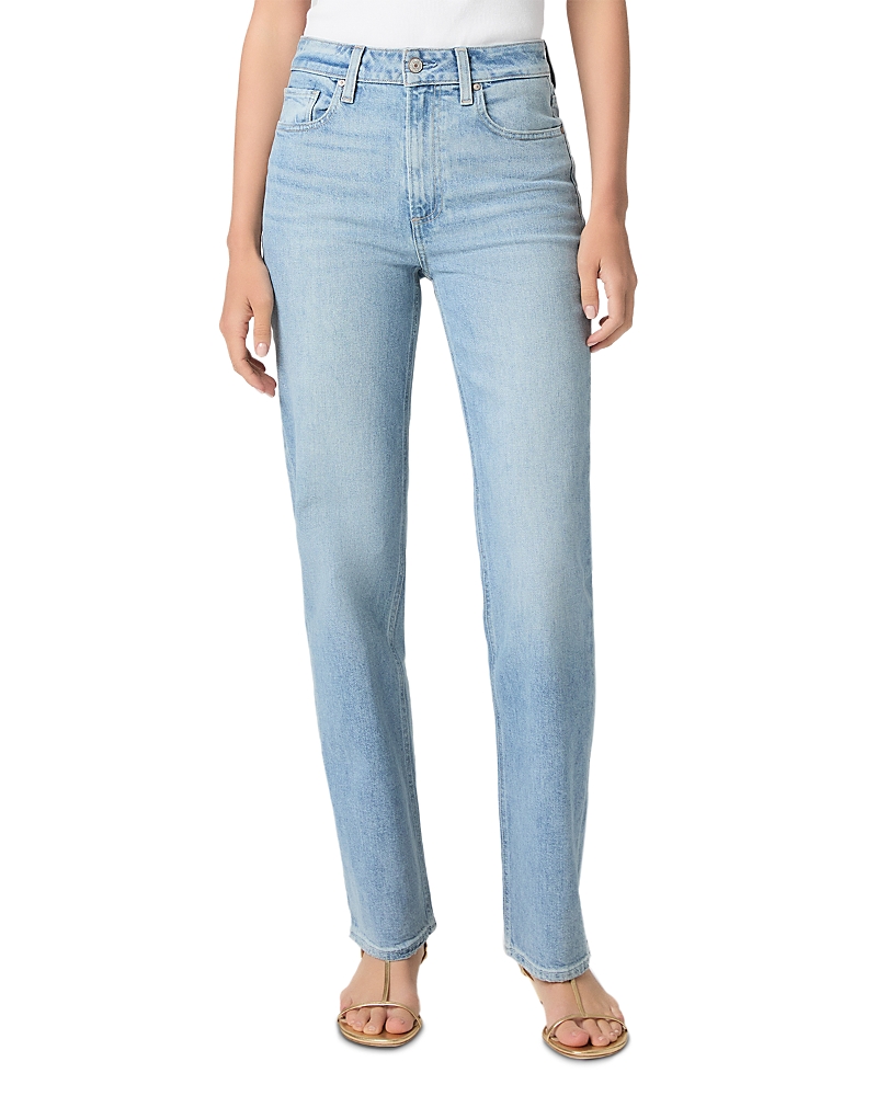 Paige Stevie 31 High Rise Straight Jeans in Audubon