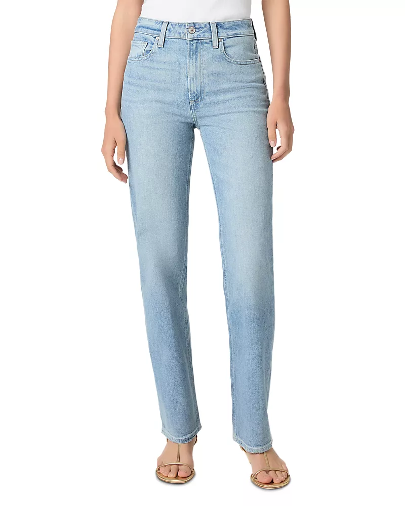 Paige Stevie 31 High Rise Straight Jeans in Audubon