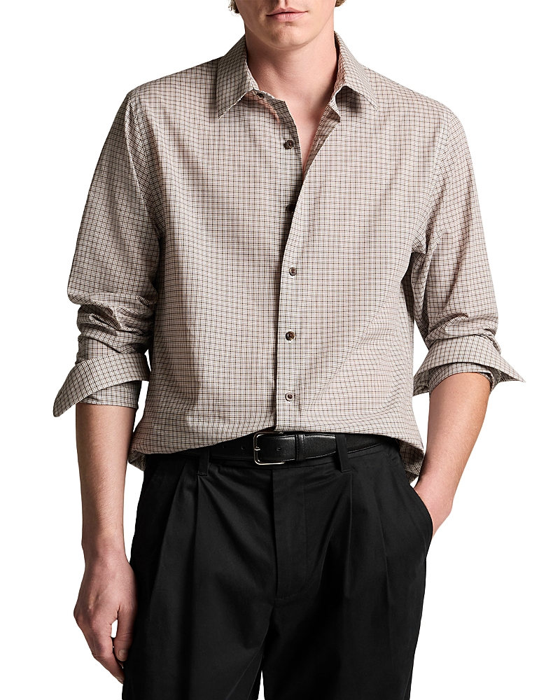 Vince Condor Plaid Long Sleeve Button Down Shirt