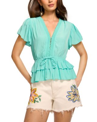 Emberly Peplum Hem Top