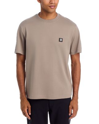 Drostee Floral Stripe Logo T-Shirt