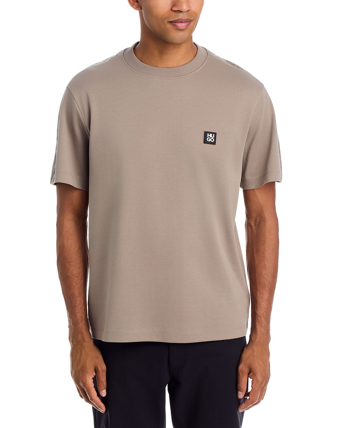 Hugo Drostee Floral Stripe Logo T-Shirt