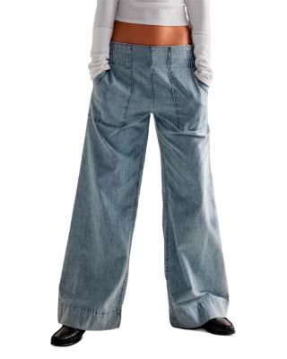 Breezy High Rise Denim Pull On Jeans in Dusk