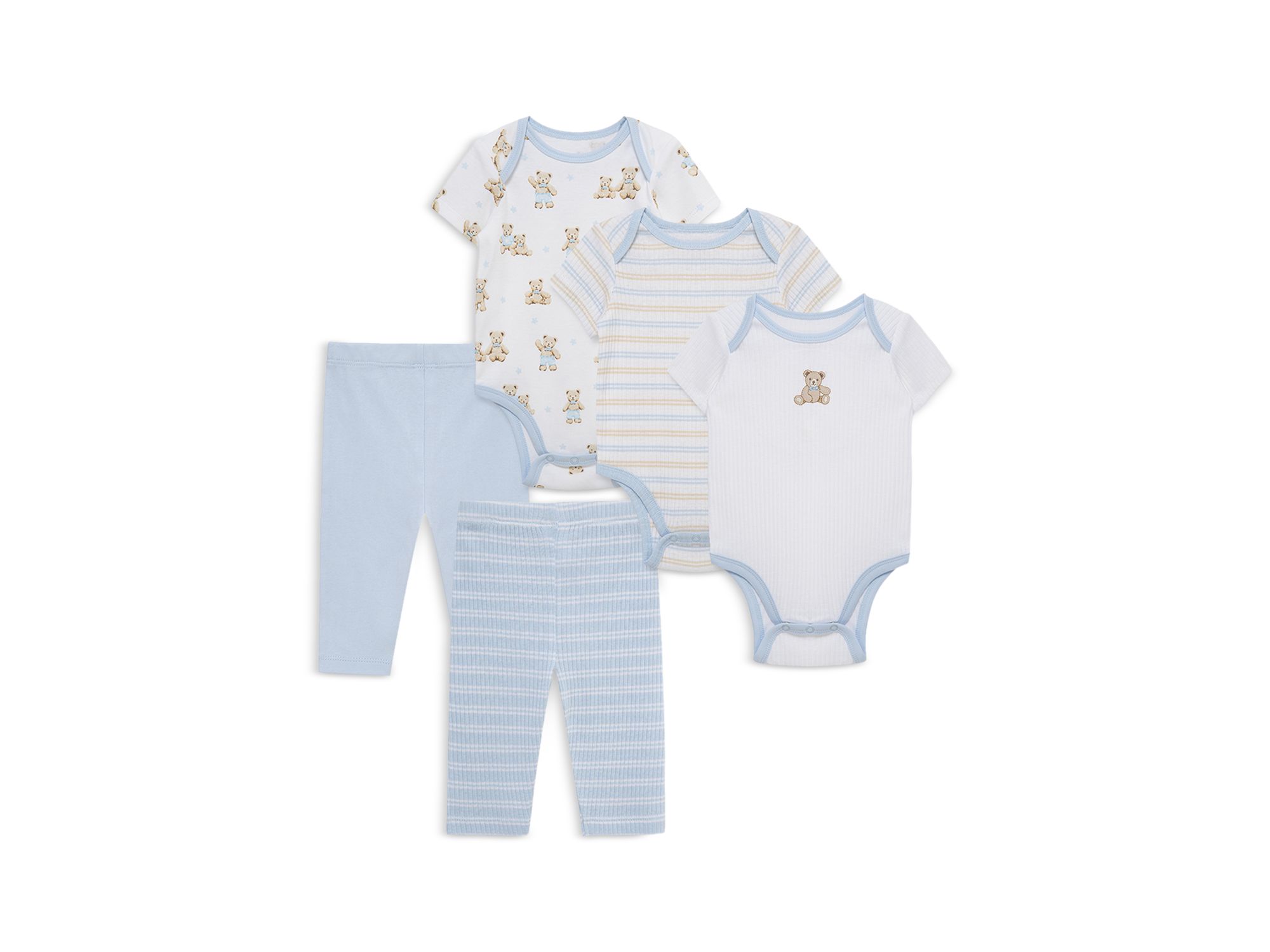 Boys' 5 Piece Bears Bodysuit Pant Set - Baby - Image 1
