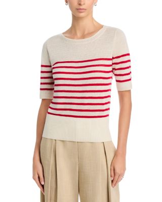 Linen Boat Neck Top