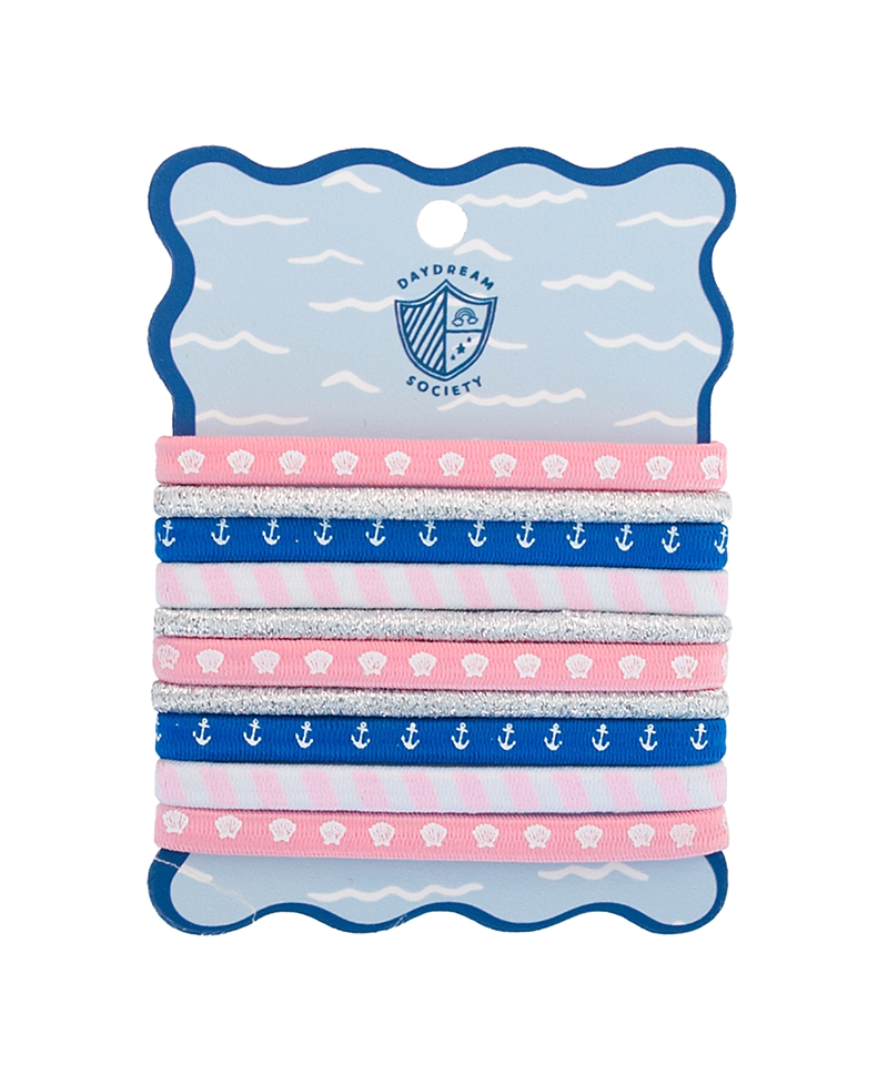 Jollity & Co. Seaside Hair Ties, Set of 10