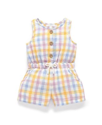 Girls' Check Jumpsuit - Baby