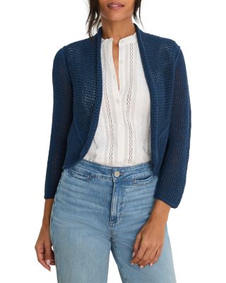 Nic+Zoe Mesh Cocoon Cardigan Sweater
