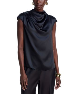 Ruched Silk Blouse