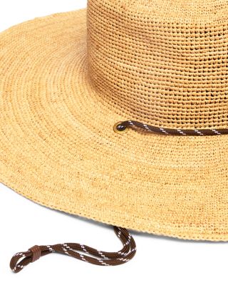 rag & bone Raffia Cowboy Hat Crochet Raffia Bucket Hat - Brown | rag & bone main image 2