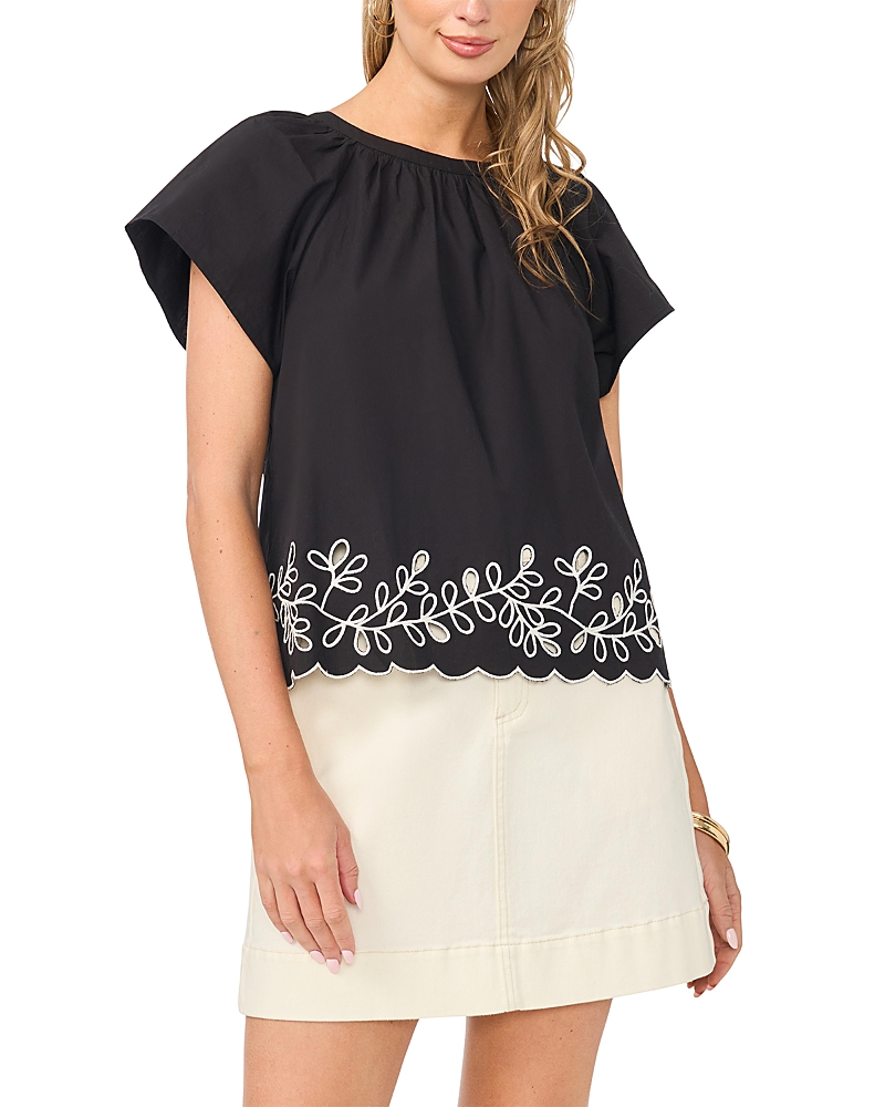 Vince Camuto Raglan Flutter Sleeve Blouse