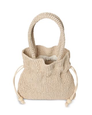 Loeffler Randall Kylie Raffia Drawstring Pouch | Bloomingdale's