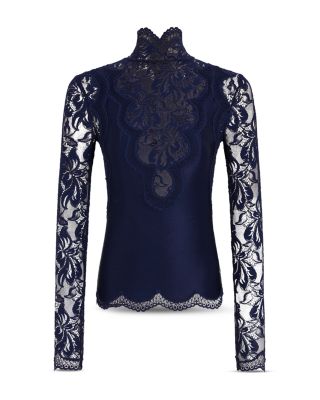 Lace Mock Neck Top