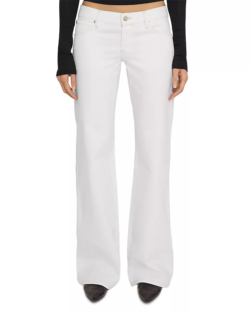 Frame The Gray Low Rise Bootcut Jeans in Au Natural