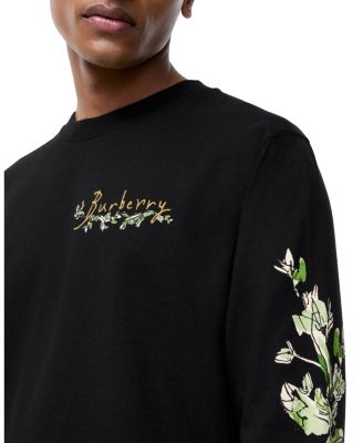 Burberry Long-sleeve Brave Little Tree Cotton T-shirt