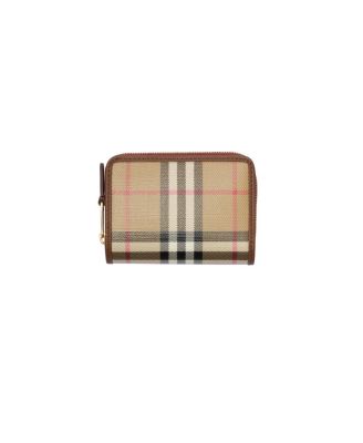  Small Check Zip Wallet
