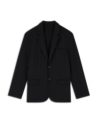 Waffle Effect Single Breasted Jacket