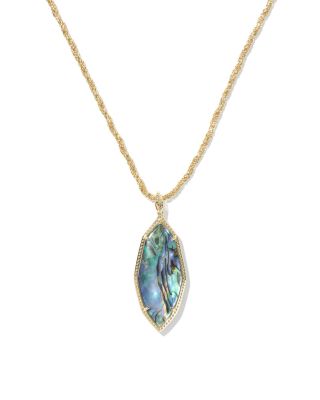 Ophelia Abalone Shell Pendant Necklace, 32" 