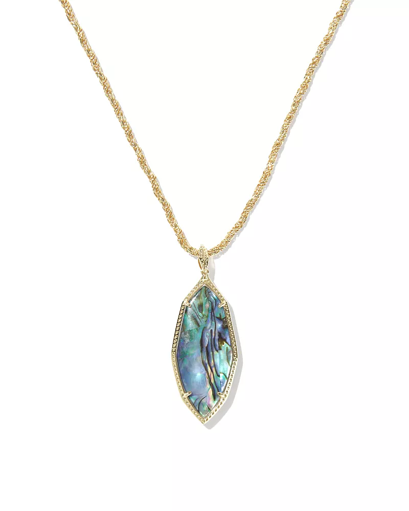 Kendra Scott Ophelia Abalone Shell Pendant Necklace, 32