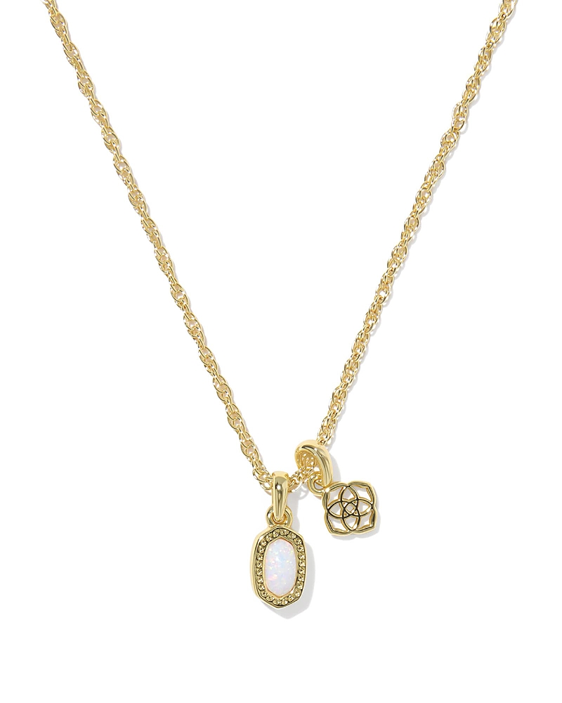 Kendra Scott Mini Elisa Dira Lab Grown Opal Pendant Necklace, 16