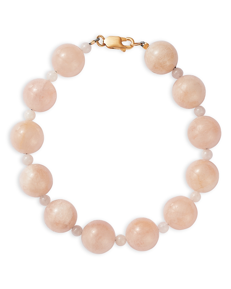 Bloomingdale's Fine Collection Pink Morganite Beaded Bracelet in 14K Yellow Gold
