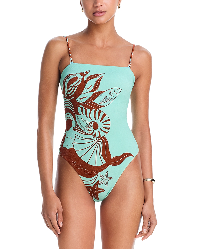 Farm Rio One Piece Swimsuit with Adjustable Straps