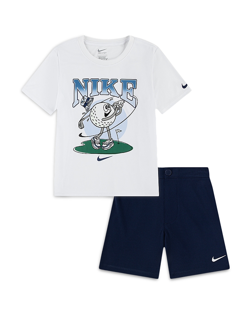 Nike Boys' Dri-fit Graphic Tee & Shorts Set - Little Kid