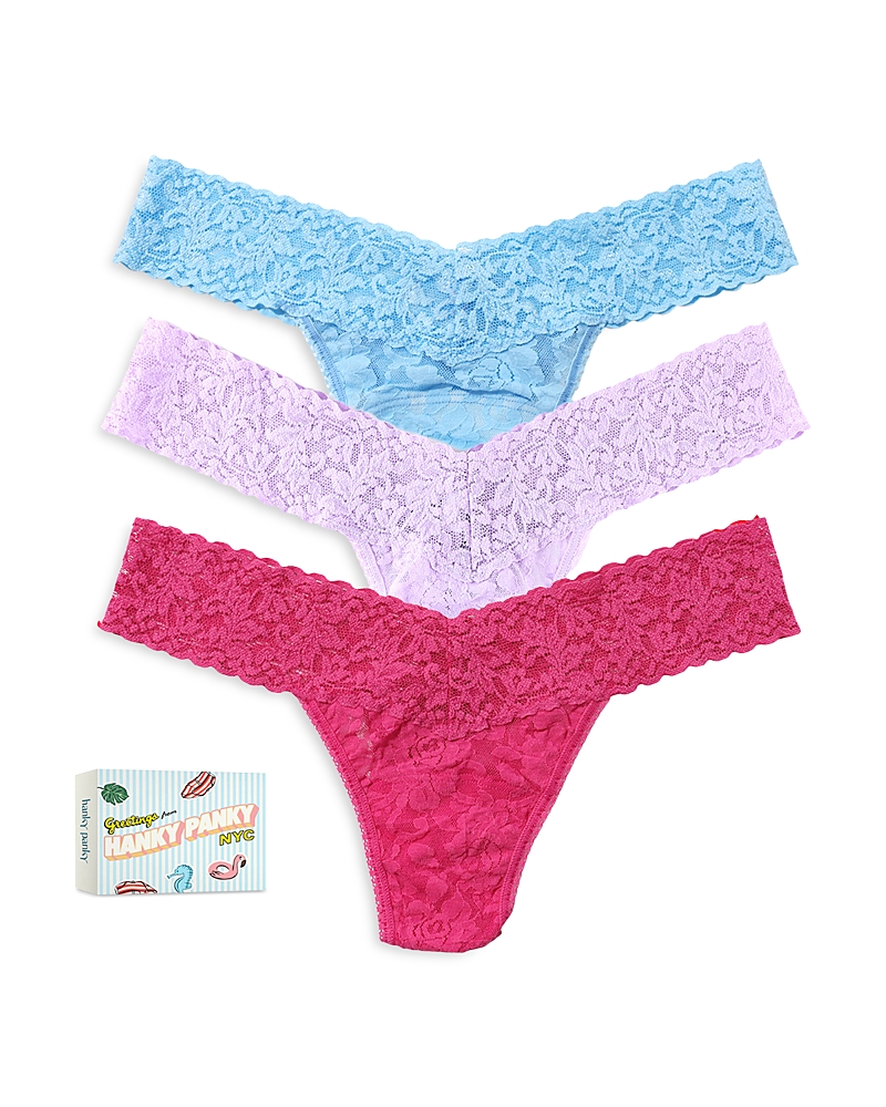 Hanky Panky Matchbox Low Rise Thong, Pack of 3
