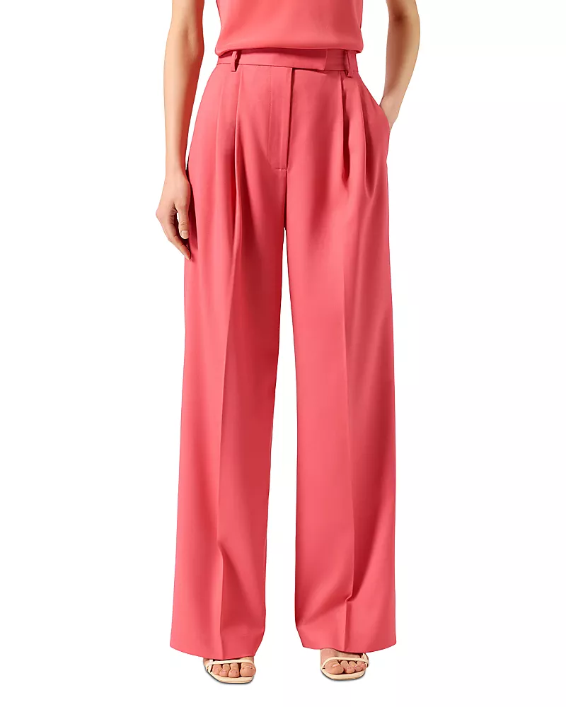 Argent Pleated Pants