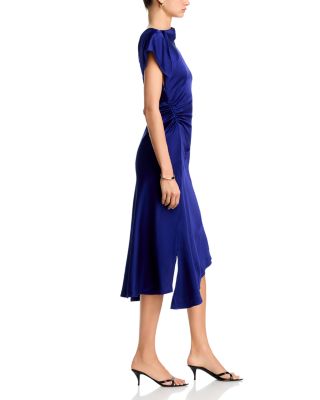 twisted asymmetric dress Le Thanh Hoa ASYMMETRIC TWISTED SPANDEX MAXI DRESS main image 1