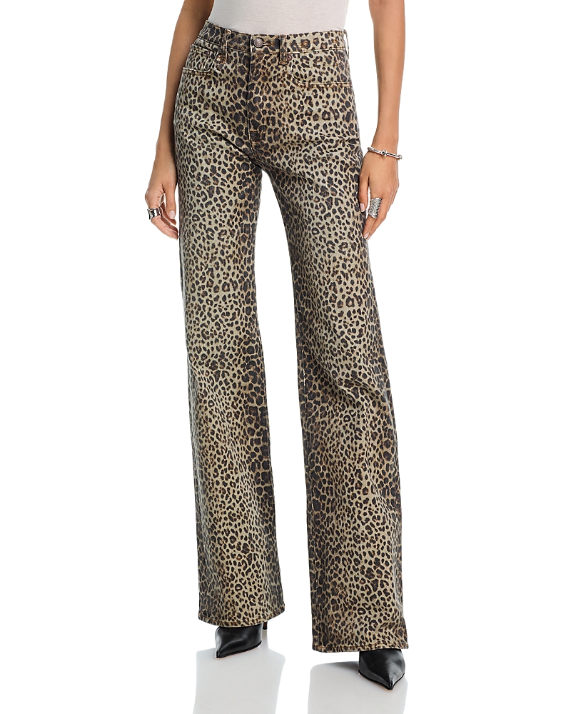 R13 Jane Jeans in Cheetah Brown
