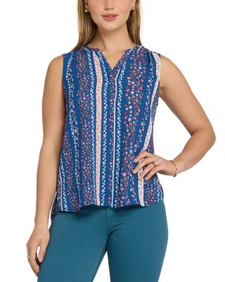 Sleeveless Pleat Back Blouse