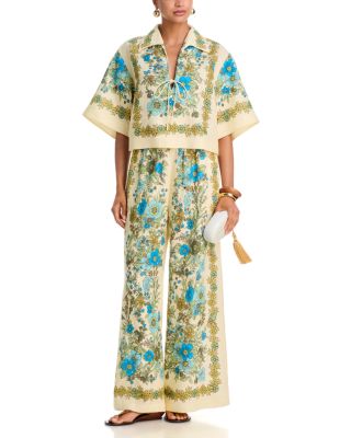 Sophia Short Sleeve Top & Pants Swim Cover-Up