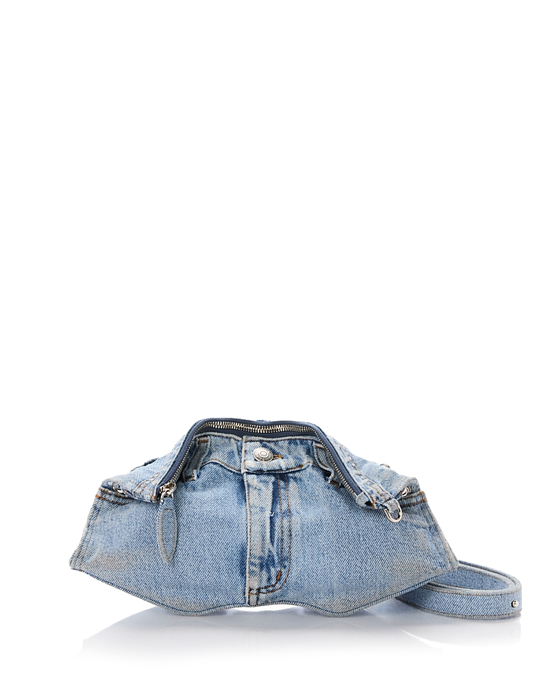 McQueen Manta Denim Shoulder Bag