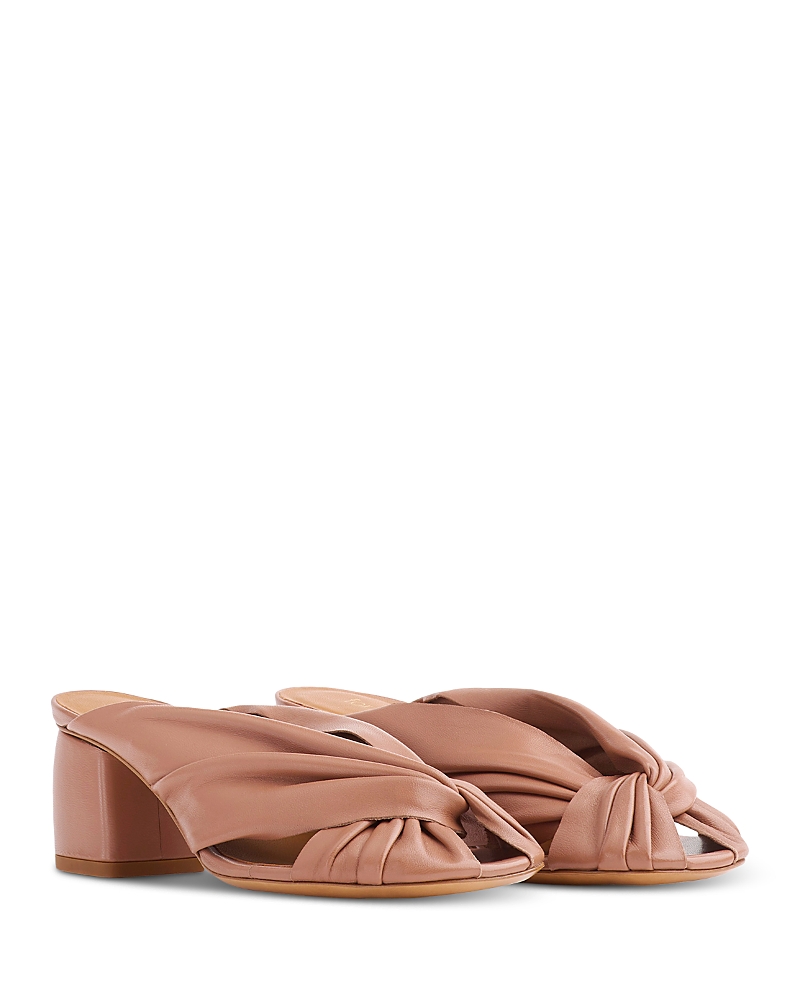 forte_forte Women's Crossover Leather Block Heel Sandals