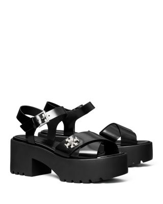 Women's T Lock Lug Heel Sandals