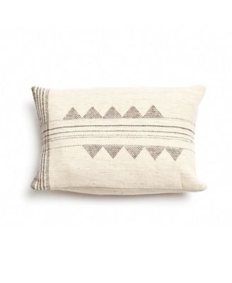 Kora Handloom Lumbar Pillow Cover, 15" x 25"