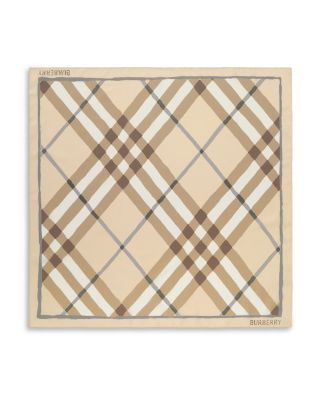 Argyle Watercolor Check Silk Scarf