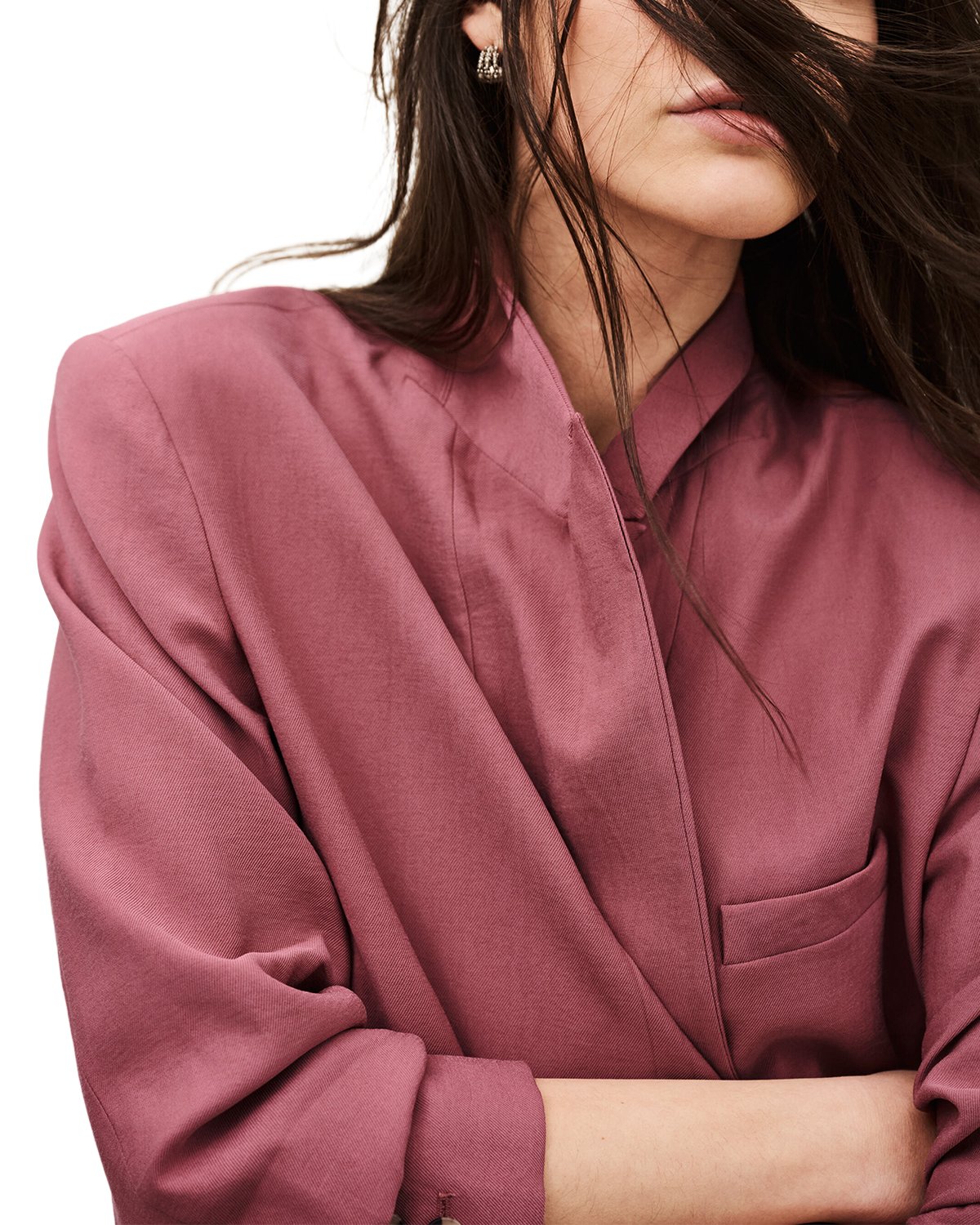 Dalena Peak Collar Piped Blazer