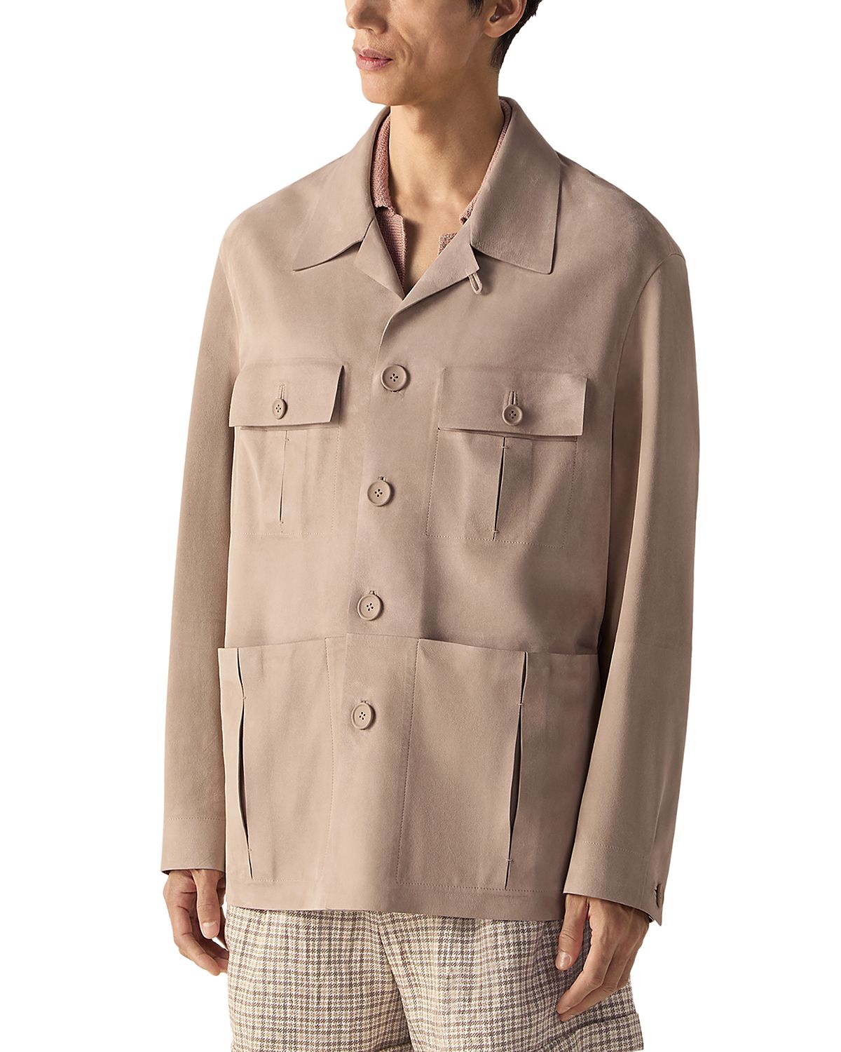 Zegna Leather Sahariana