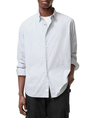 Relaxed Fit Striped Cotton Shirt