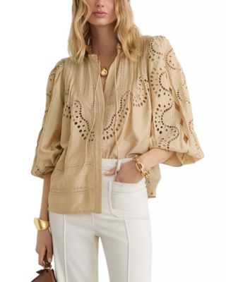 Rhiannon Cut Out Lace Blouse