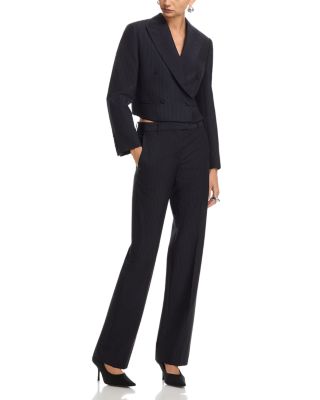 Pinstripe Blazer, Pinstripe Vest & Pinstripe Trousers