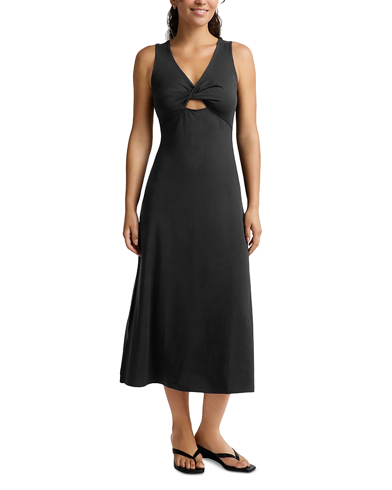 Beyond Yoga Twist Cutout Midi Dress