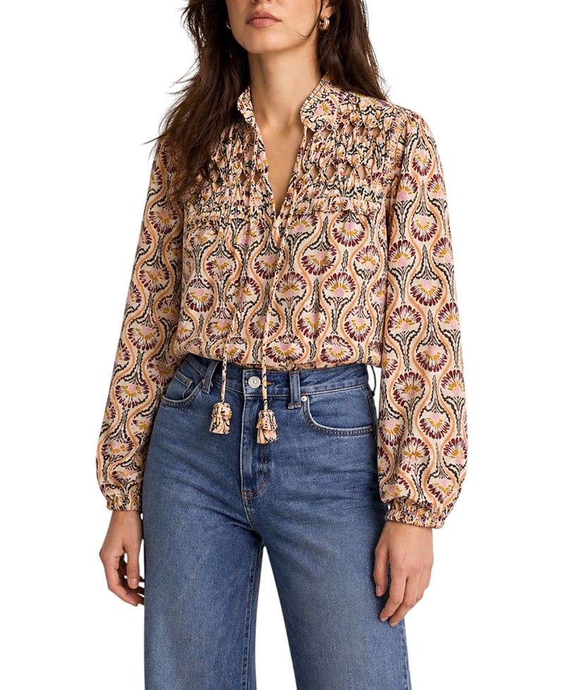 Mint Velvet Women's Floral Print Ruffle Blouse