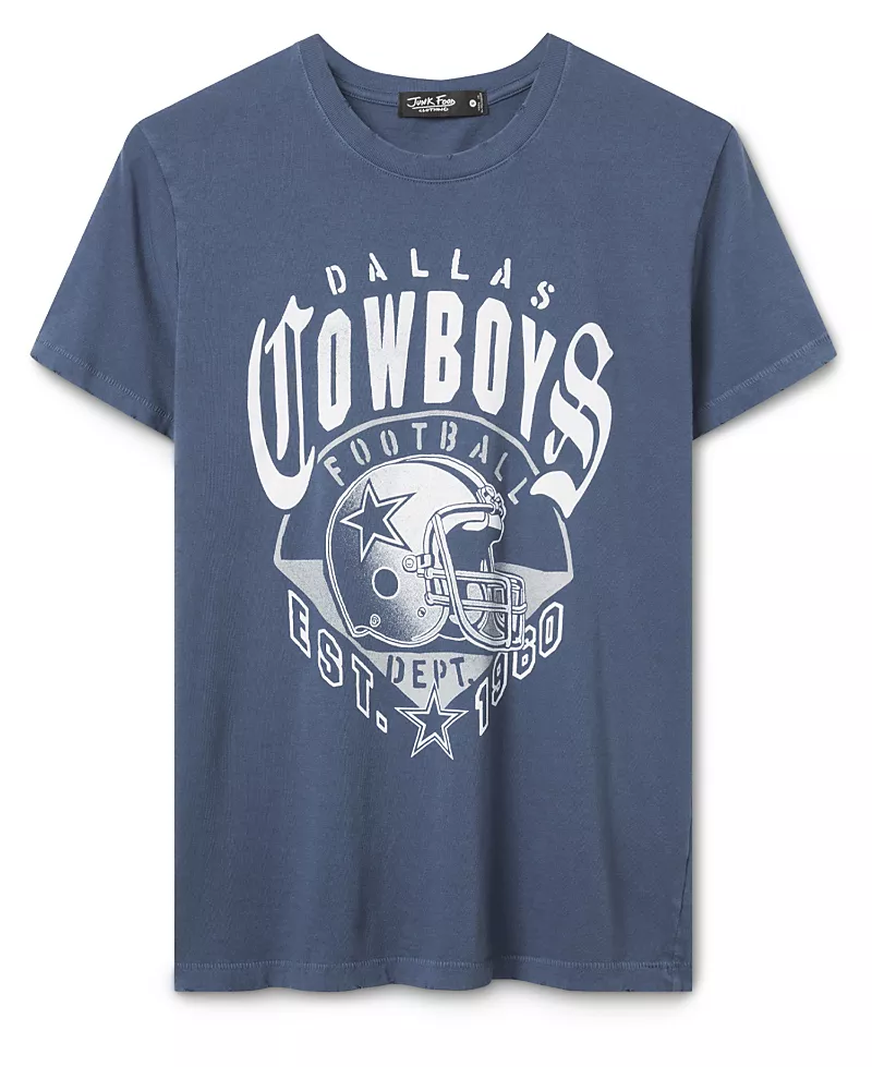 Junk Food Clothing Women's Dallas Cowboys Gridiron Vintage Tee